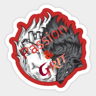 Passion and Grit (3) Sticker